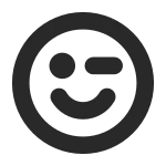 Winking Face SVG Icon